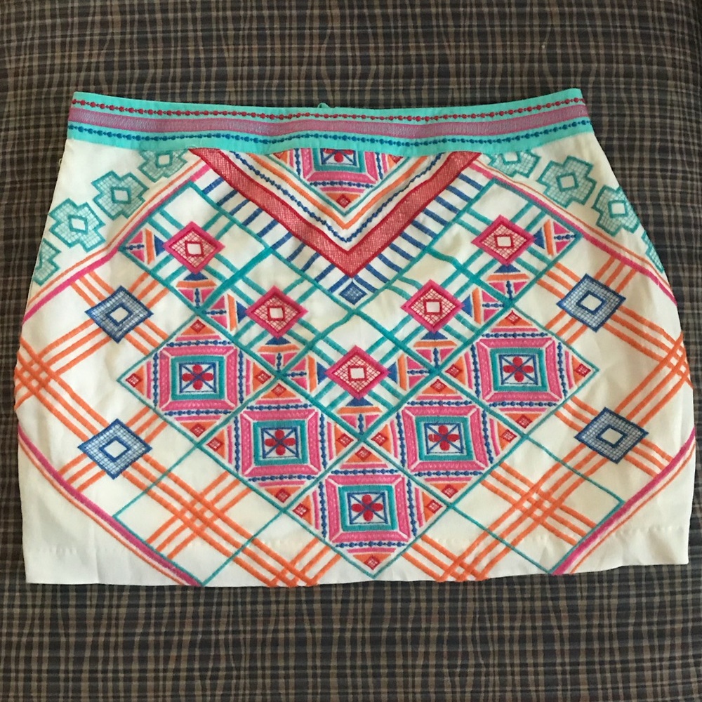 Embroidered skirt